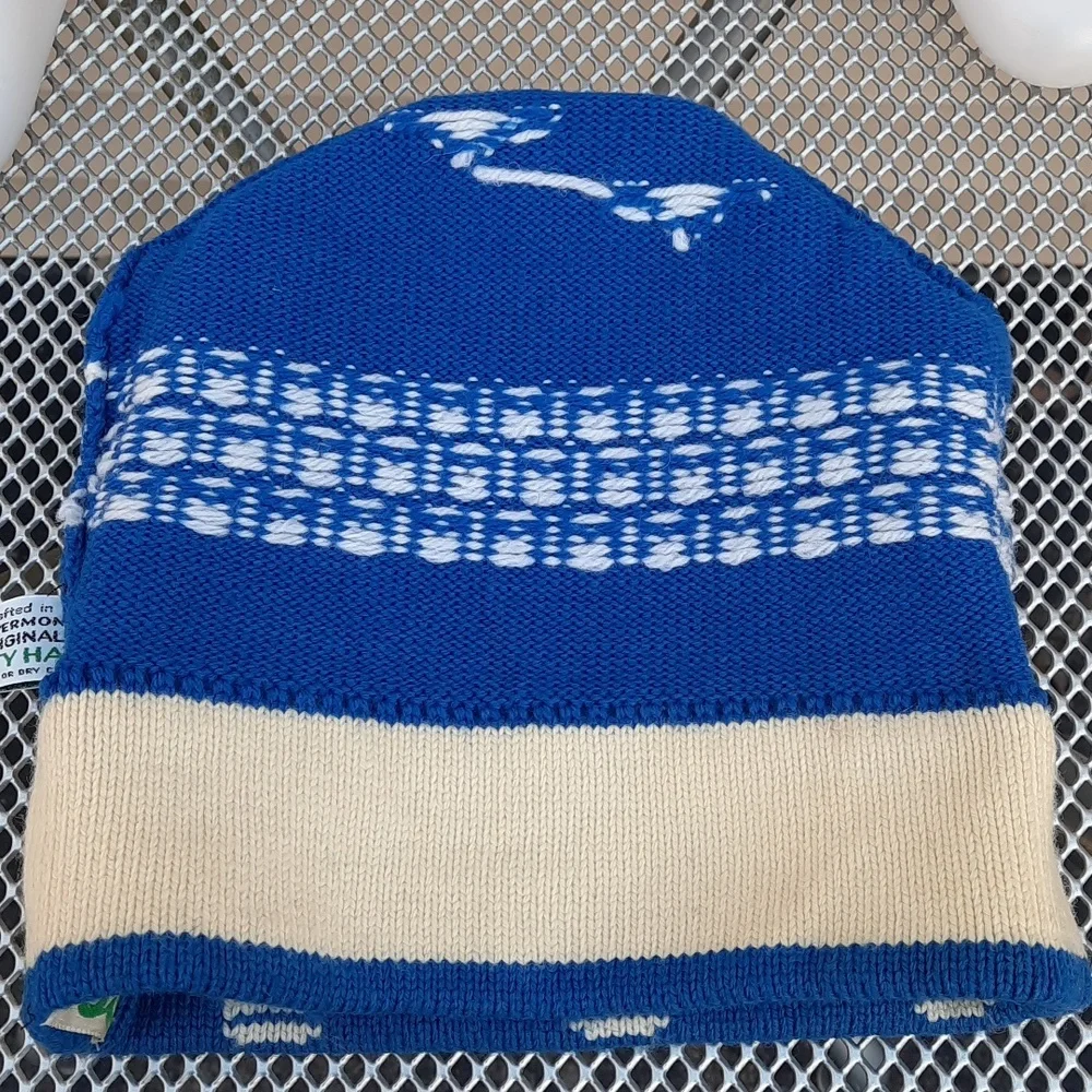 Vintage Moriarty Hat Ski Cap Knit Winter Beanie Hand knit Wool Unisex